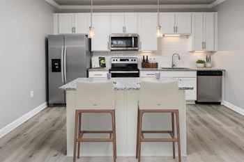 Kitchen with stainless appliances 